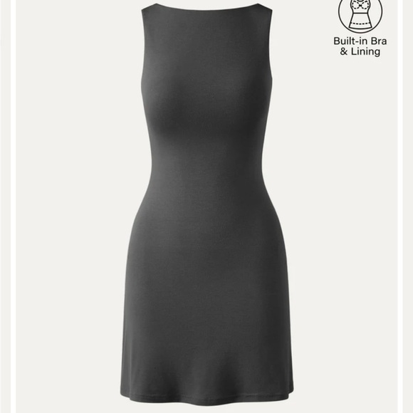 OGL Dresses & Skirts - Boatneck Ruched A-line Mini Brami Dress